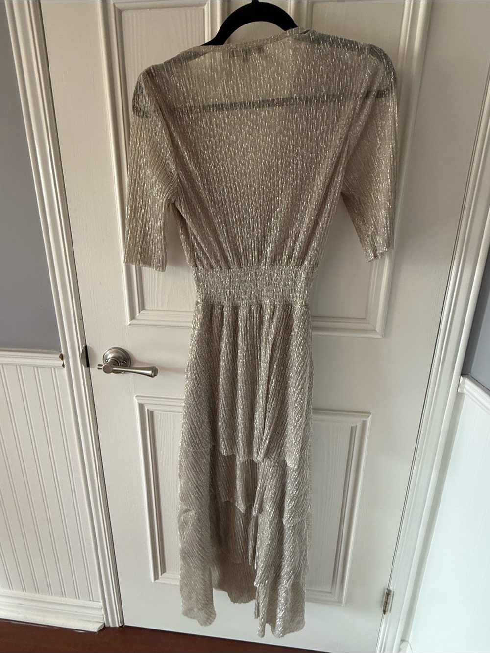 Maje Shimmer dress with ruffles - Picture 4 of 4